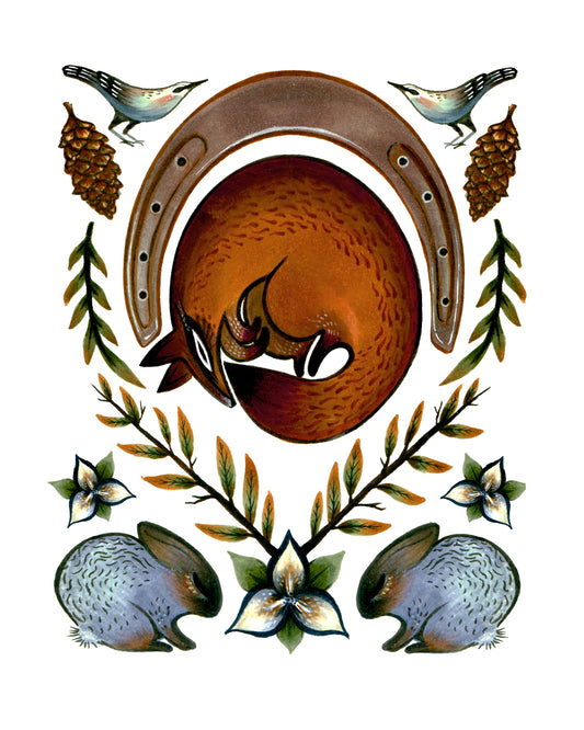 8x10" Archival Giclee - "Lucky Fox"