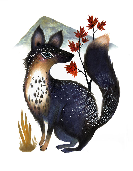 8x10" Archival Giclee - "Speckled Fox"